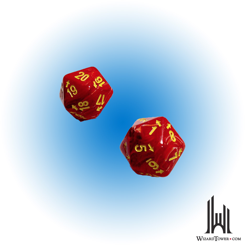 VORTEX COUNT UP & DOWN D20 RED/YELLOW